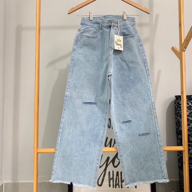 Baggy jeans ống rộng rách 🔥