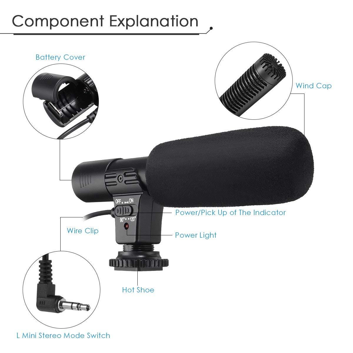Micro Thu âm cho điện thoại smartphone - máy ảnh DSLR - Mic 01