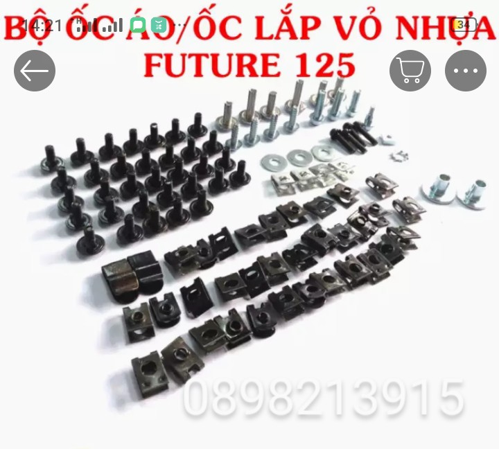 Bộ ốc áo xe Future 125