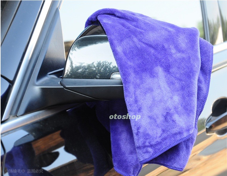 [HCM]Khăn lau xe microfiber loại siêu mịn 30x70cm