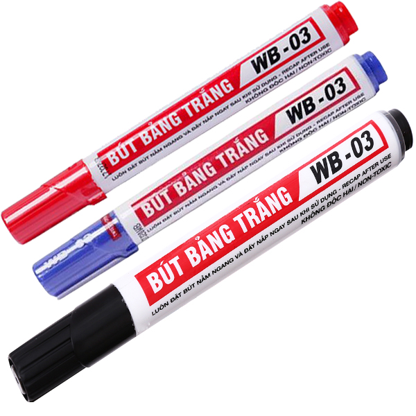 Bút lông bảng Thiên Long WB-03 - Bút dạ viết bảng xóa được hàng chính hãng