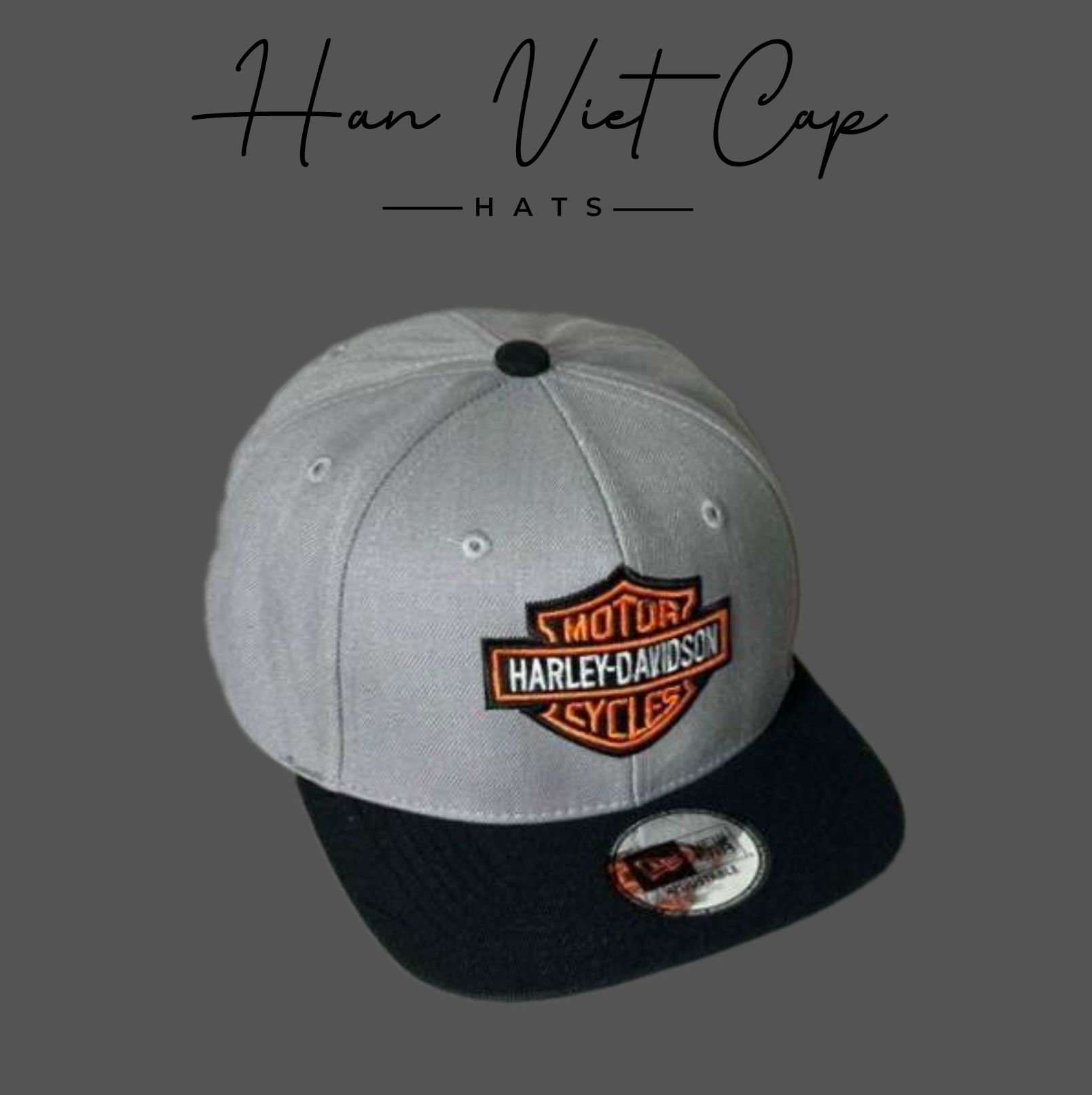 Nón Snapback thêu Motor Harley-Davidson Cycles