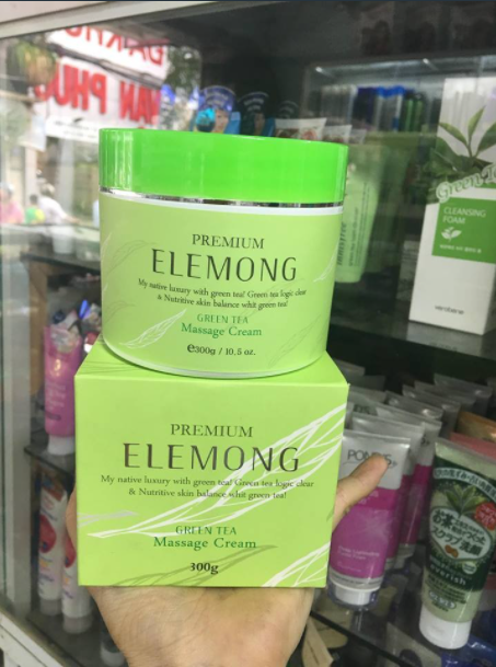Kem Massage Trà Xanh Elemong Hàn Quốc