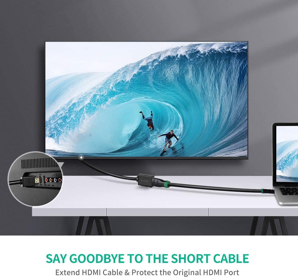 Cáp nối dài HDMI tròn 1M chính hãng Ugreen 10141