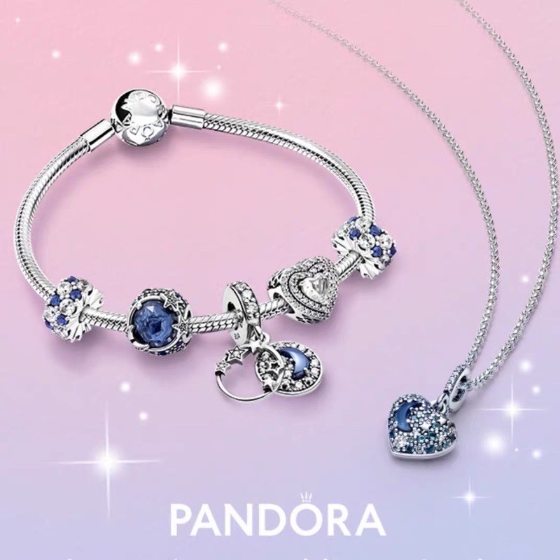 Hạt charm pan bạc s925 ngôi sao xanh