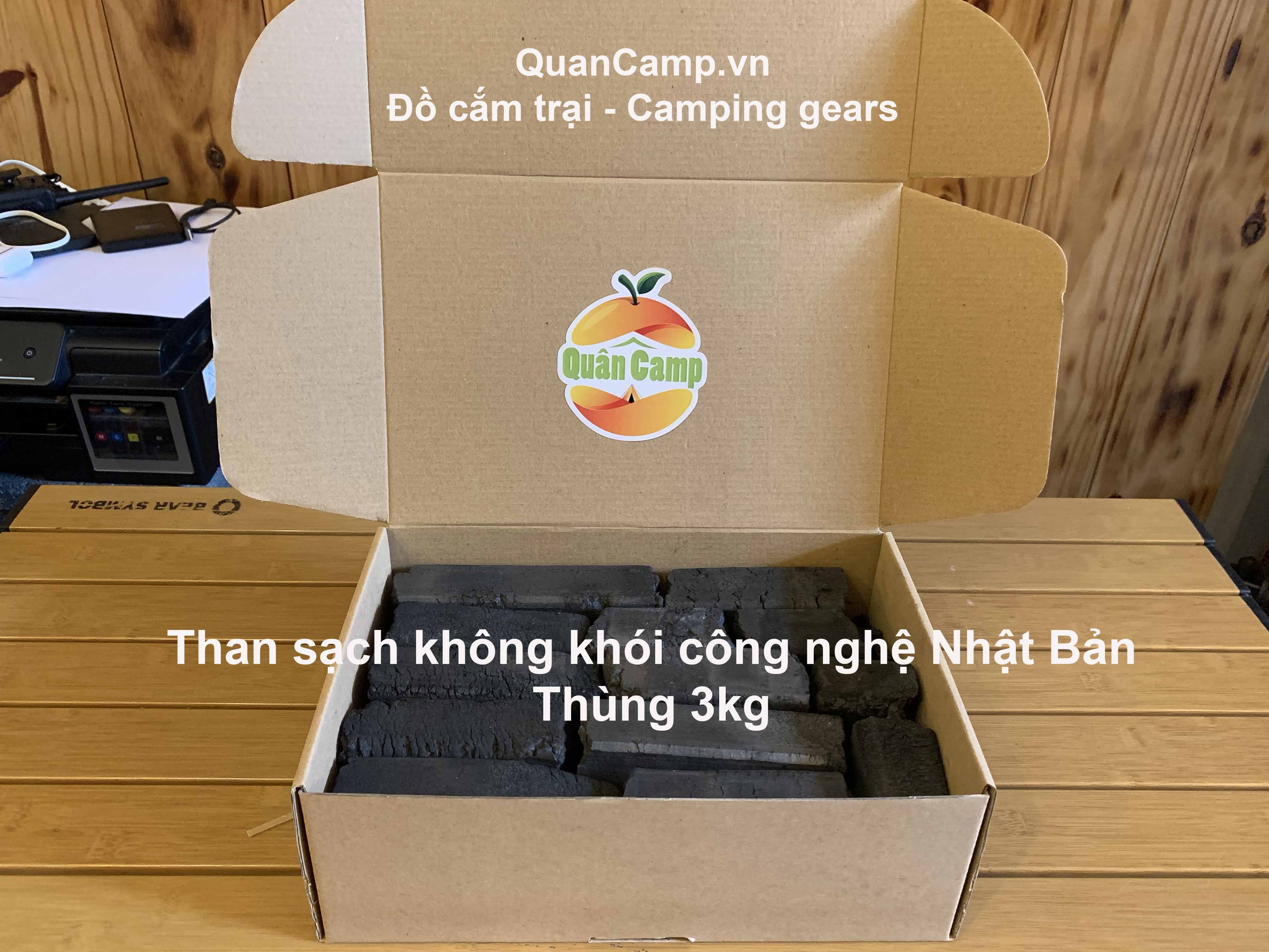 [HCM]Than nướng BBQ sạch không khói công nghệ Nhật bản - thùng 3kg