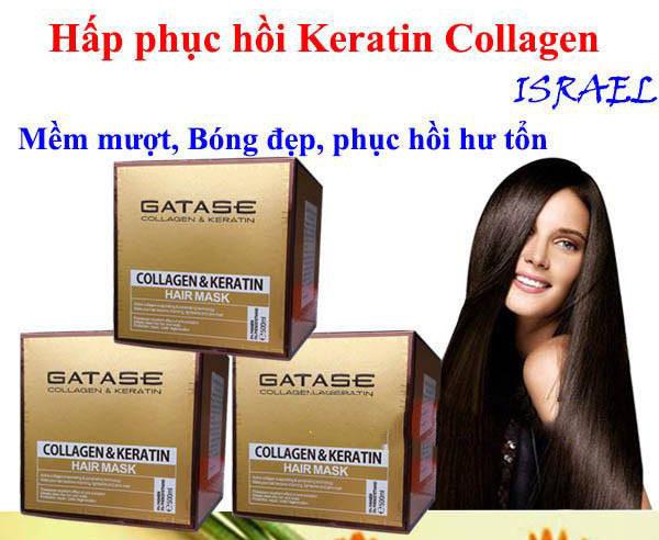 Dầu hấp ủ tóc Gatase Collagen & Keratin 500ml