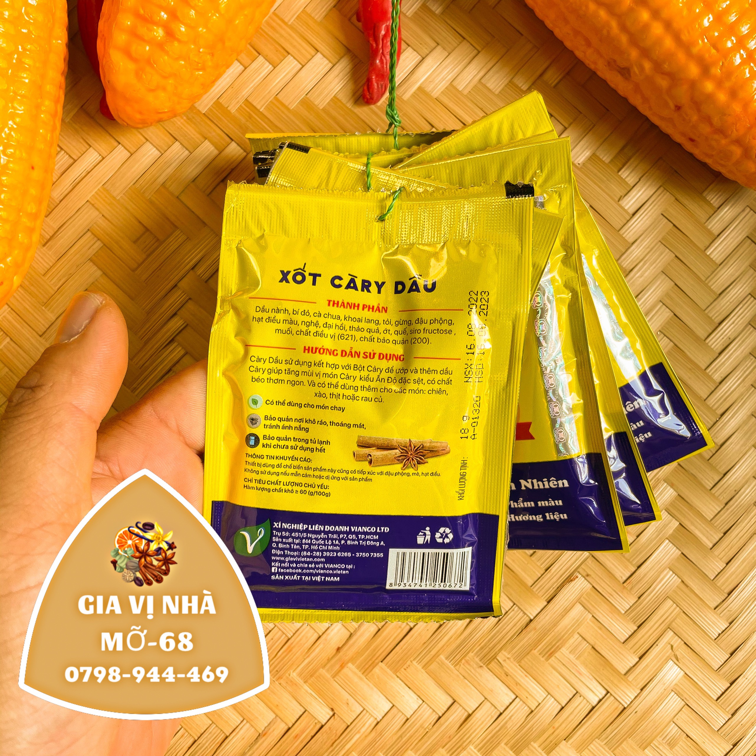 SỐT CARI DẦU VIỆT ẤN - GÓI 25GR