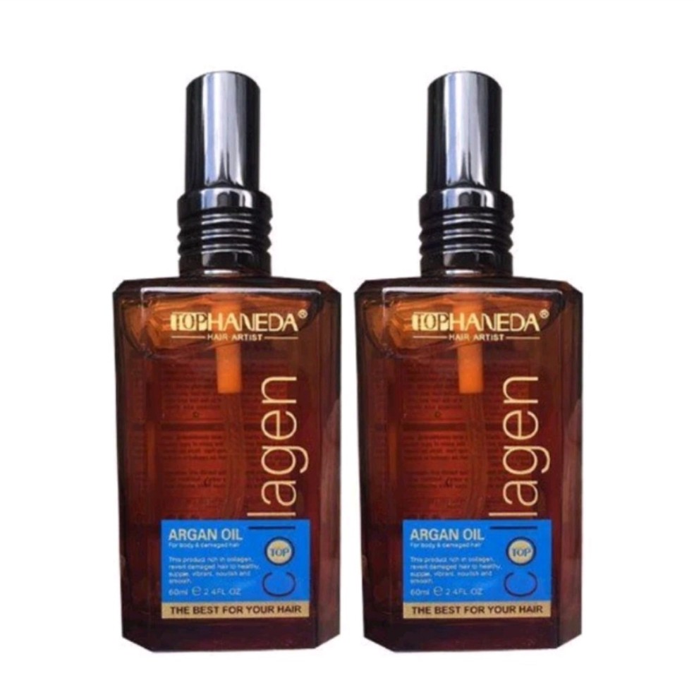 TINH DẦU DƯỠNG TÓC KHÔ YẾU HANEDA COLLAGEN ARGAN 60ML
