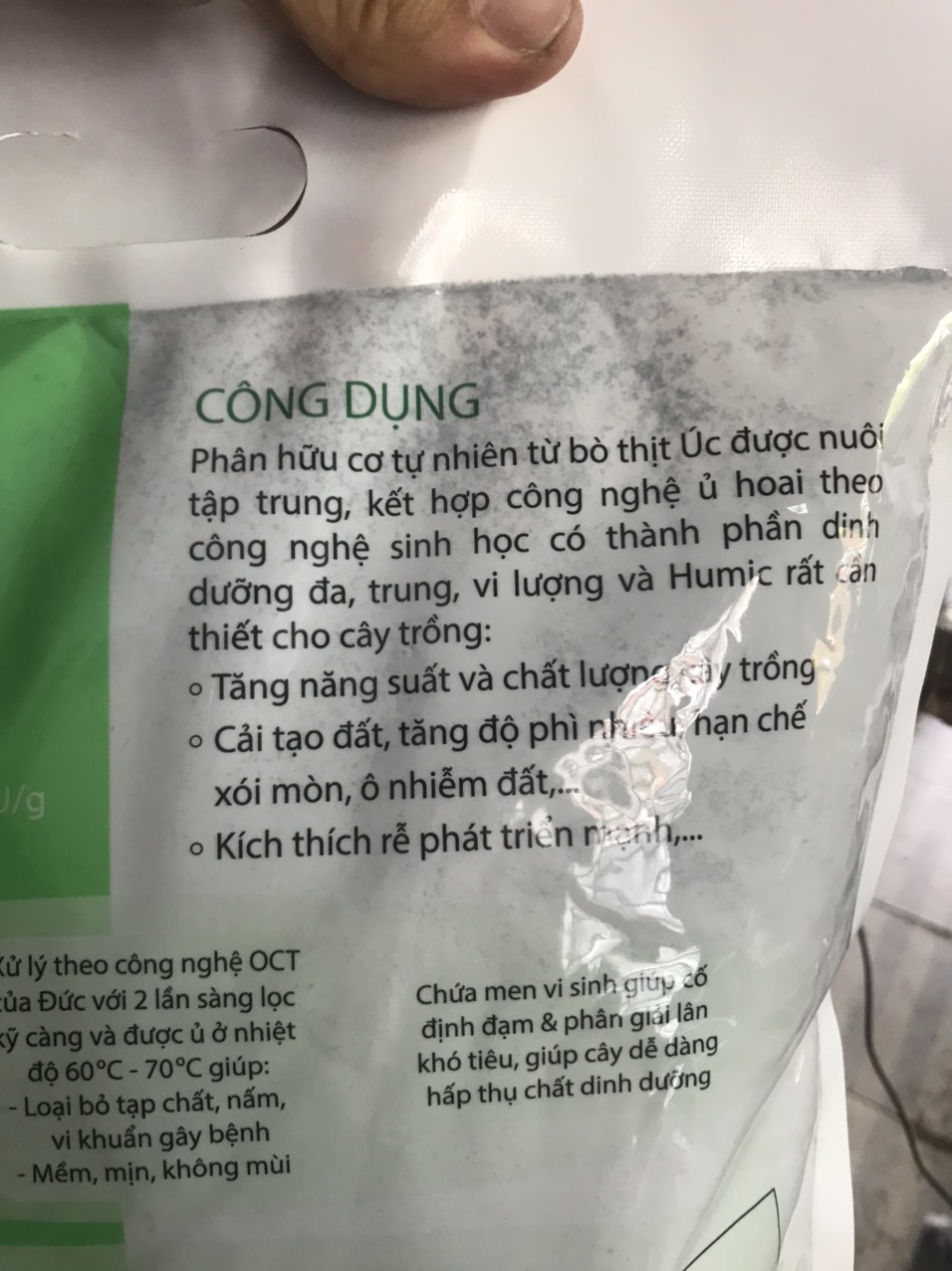 Phân bò Vi Sinh Tropical Gói 5dm3 ~2kg)
