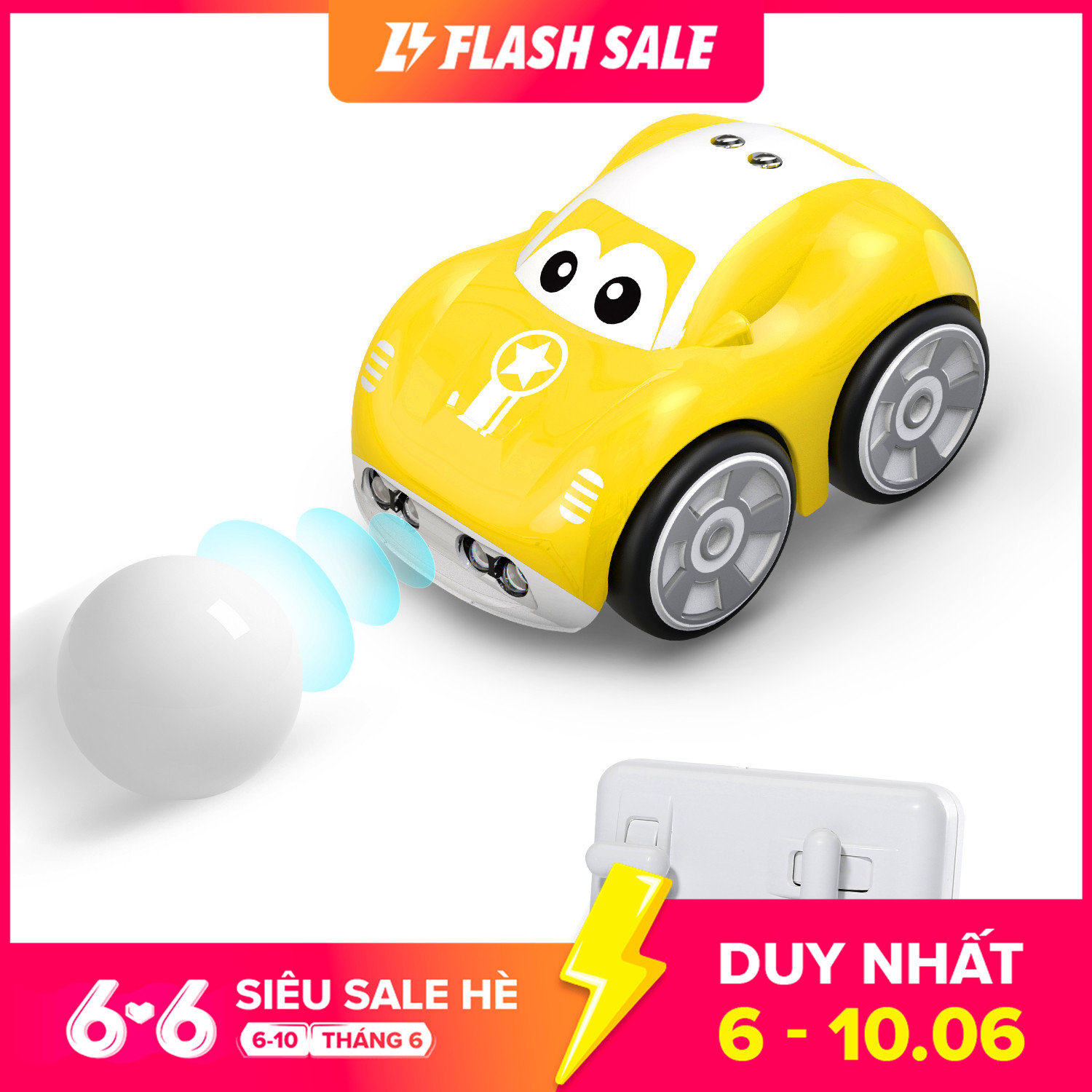 Xe hơi điều khiển từ xa deerc DE33 cho trẻ mới biết đi có chức năng tự