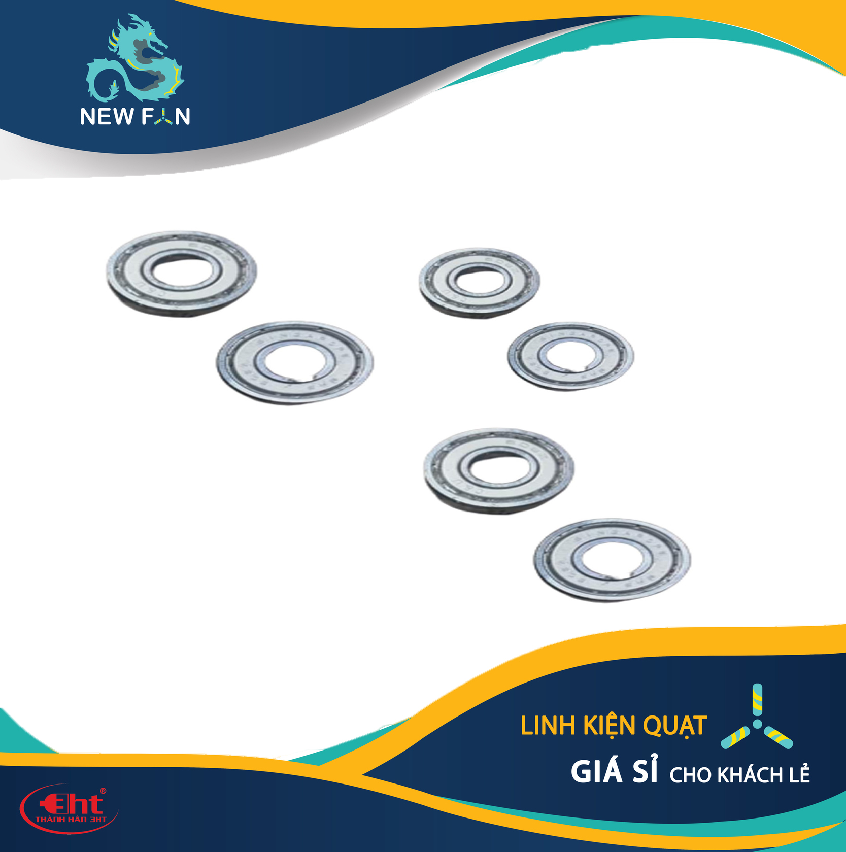 1 cặp Sơ Mi nhựa ép bạc đạn 608 cho moter
