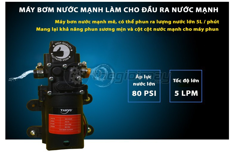 Bình xịt điện 16 lít Takyo TK16
