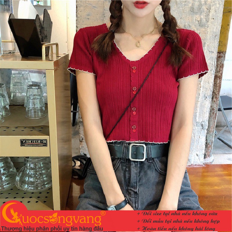 Áo crop top nữ áo kiểu ngắn GLA314