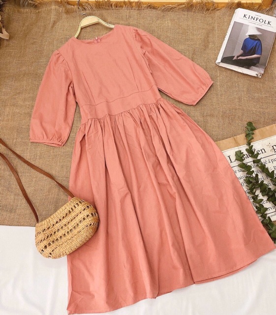 🔥Đầm BabyDoll Hồng Ulzzang