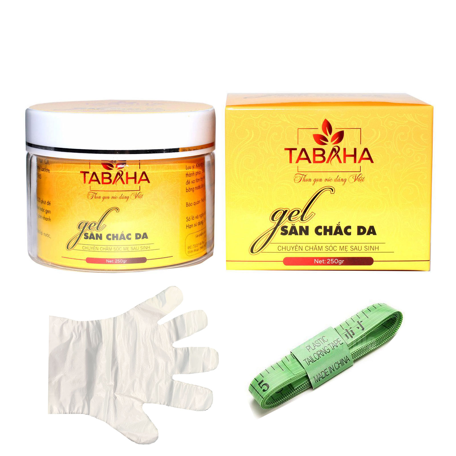 Kem tan mỡ bụng hiệu quả Tabaha tặng thước dây và bao tay