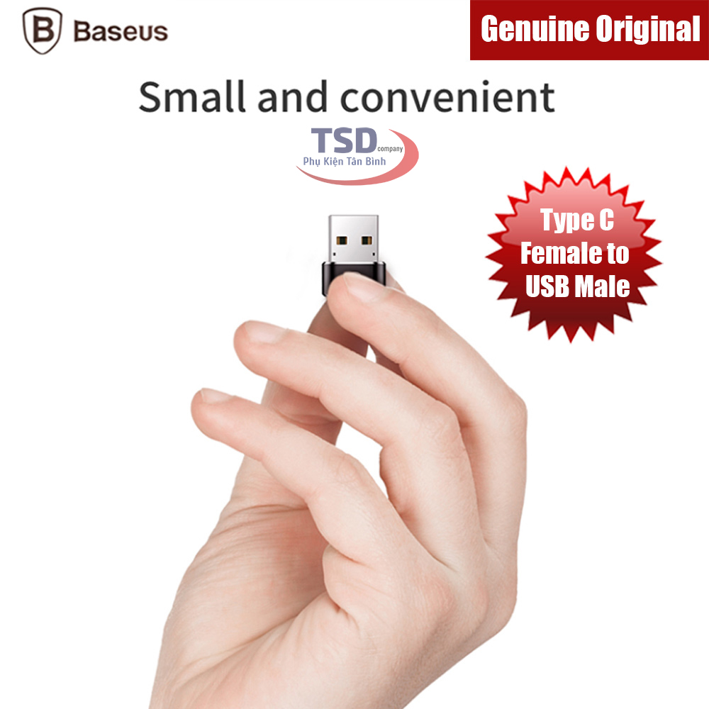 Đầu Chuyển USB Sang Type-C Tốc Độ Cao Baseus ( Max 5A )