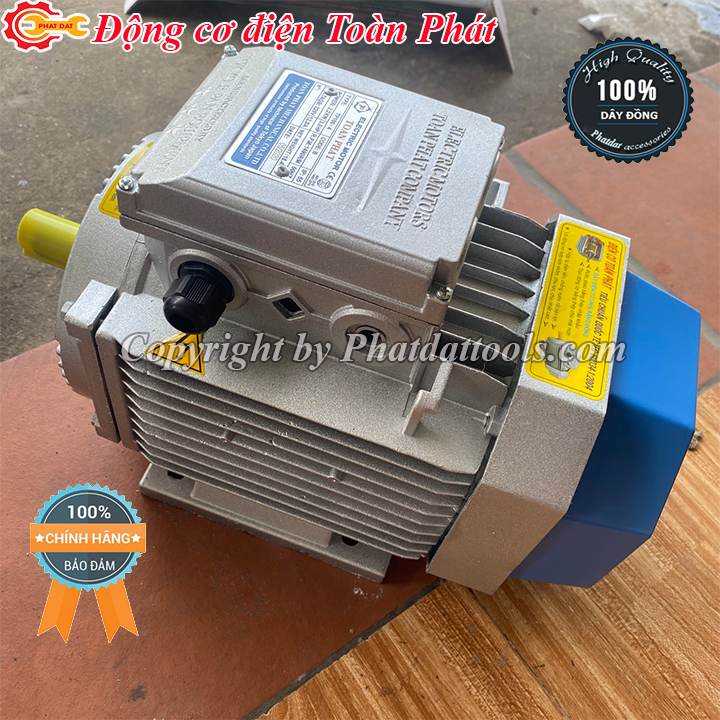 Động cơ điện 1 pha Toàn Phát tốc độ chậm 1.5-3Kw-Bảo hành 12 tháng