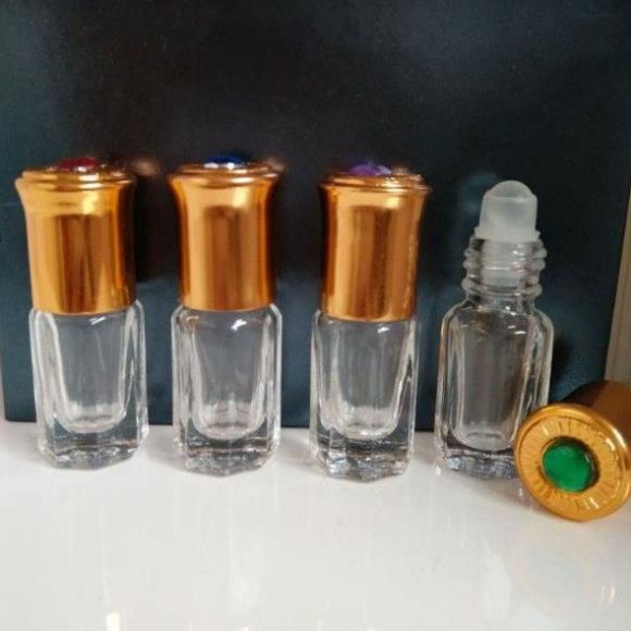 [Combo 3sp] [3ml/6ml] Vỏ Lọ chiết nước hoa Dubai bi lăn Ruby rỗng đựng dầu thơm