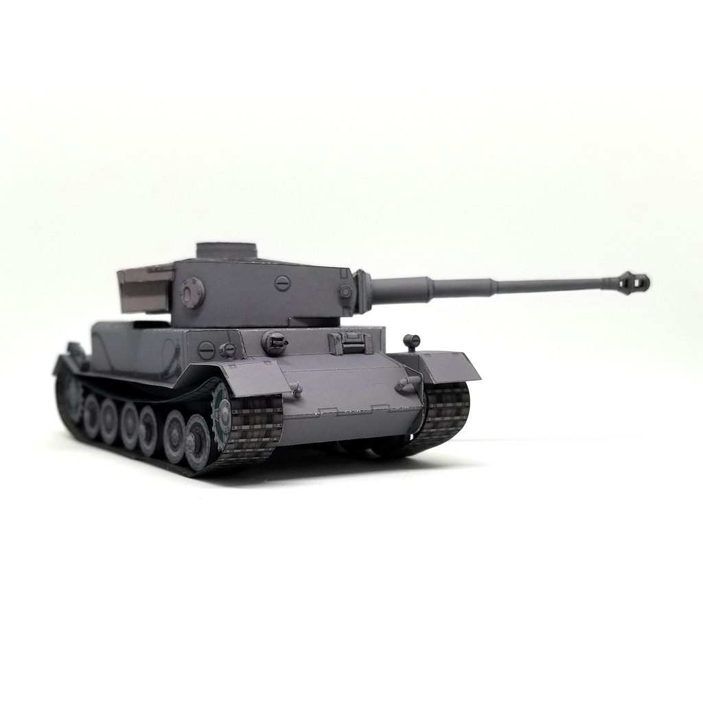 Mô hình giấy 3D  xe tank Tiger P Tỉ lệ 1/72