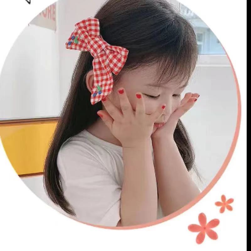 Sét 2 kẹp nơ và bông dễ thương cho bé gái