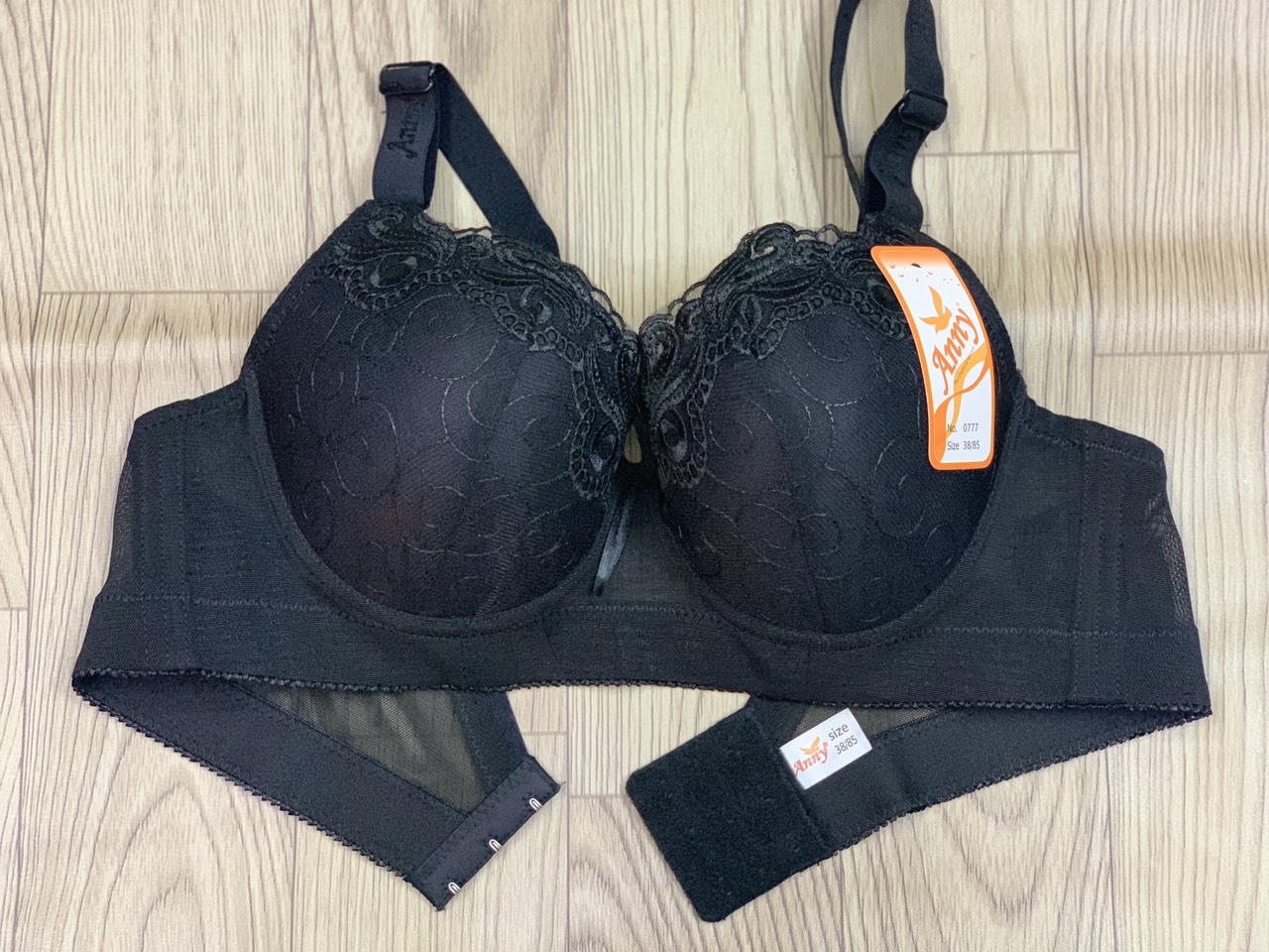 Áo Lót Nữ Mỏng Ren Thêu Big Size Có Gọng Cài Sau 3 Móc Anny 0777 – Siêu Êm, Tôn Dáng