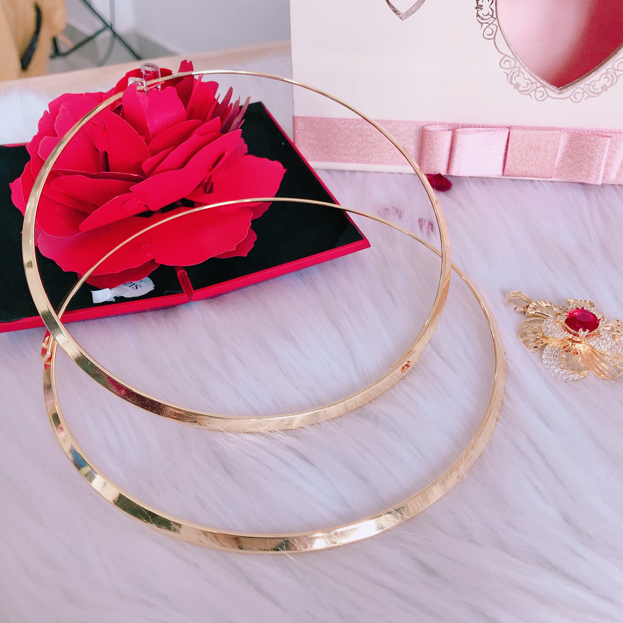 [HCM][ GIÁ ƯU ĐÃI ] Kiềng cổ vàng 18k Gadoshop VK16012040 - đeo làm công sở cực sang chảnh và quý phái
