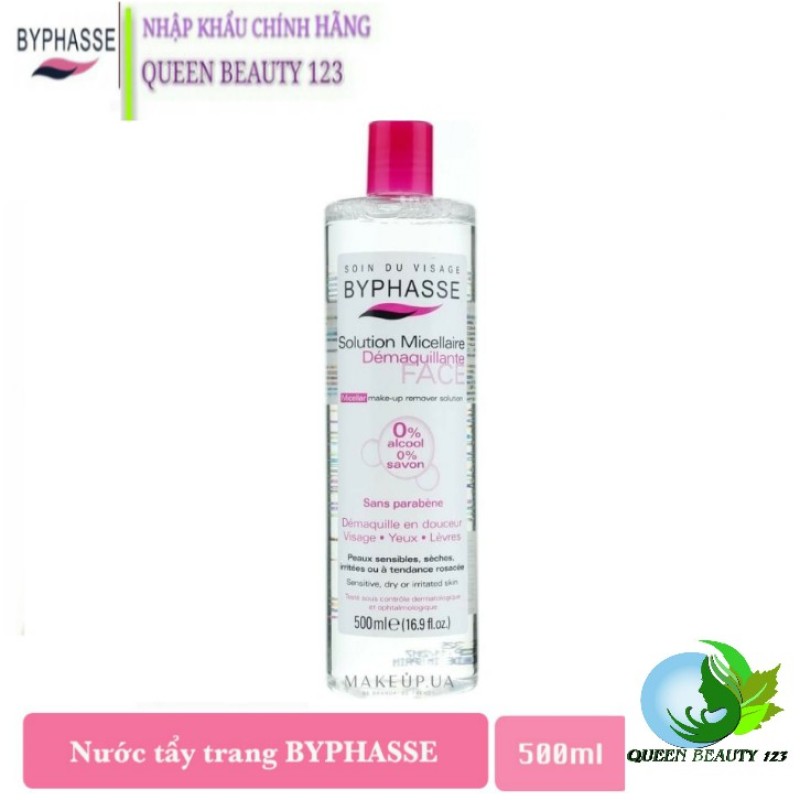 Nước Tẩy Trang BYPHASSE Solution Micerallaire Face 500ml cao cấp