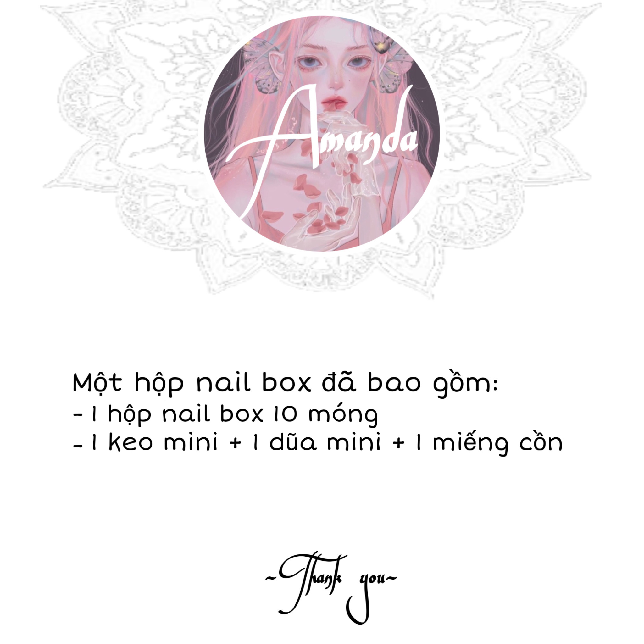 Nailbox đen trong xà cừ nhẹ nhàng