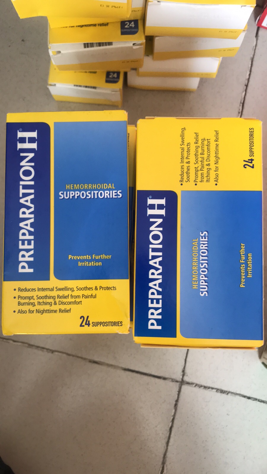 [HCM] Viên đặt trĩ Preparation H Hemorrhoidal Suppositories_USA