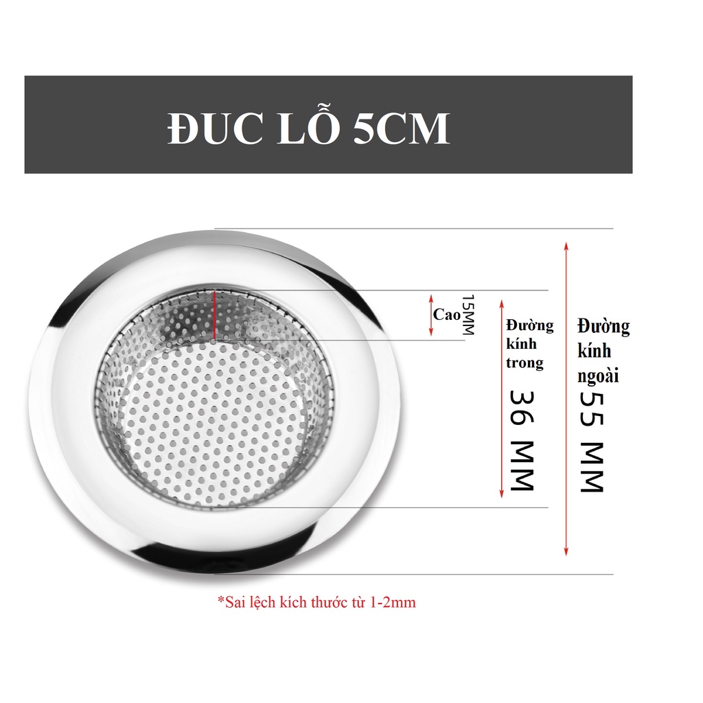 Sink Strainer Kitchen and Bathroom Drain (5.5cm,7.5cm.11.5cm)