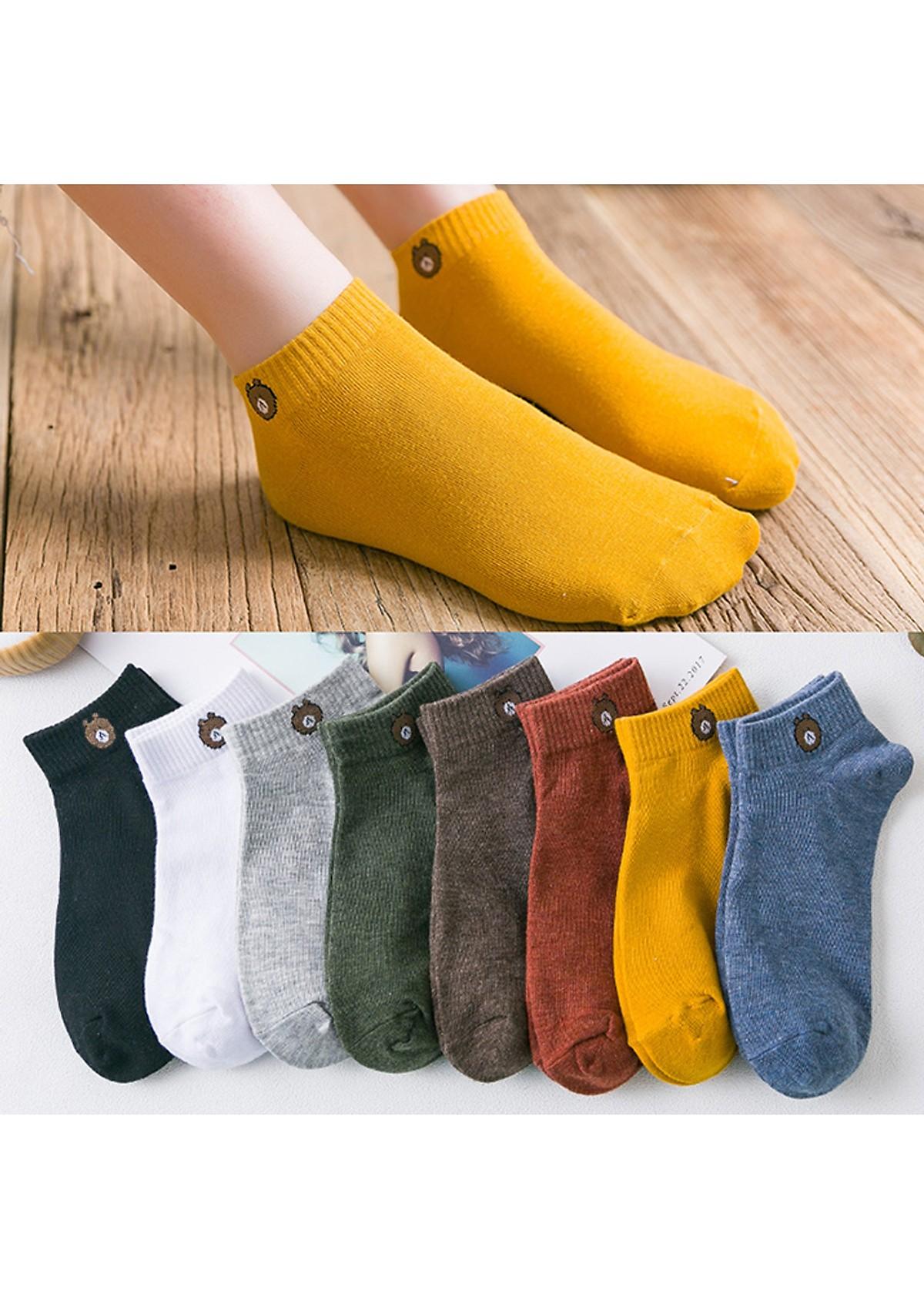 Bộ 10 đôi tất túi gấu ngắn cổ