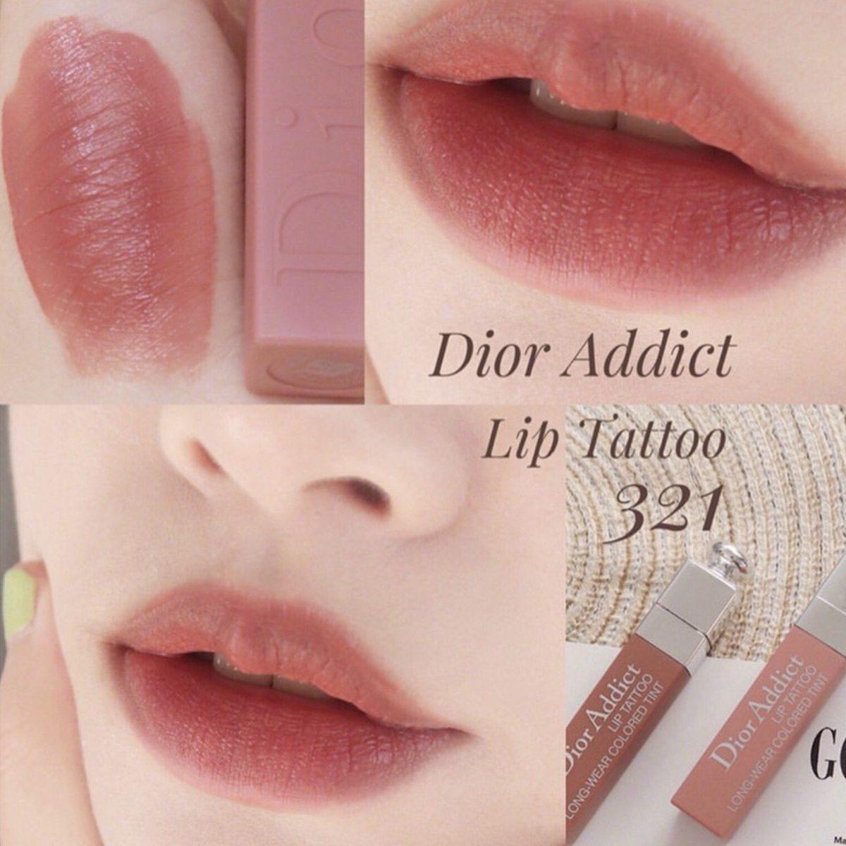 Mua Son Dior Addict Lip Tattoo 421 Natural Beige Màu Cam Đất chính hãng  Pháp Giá tốt