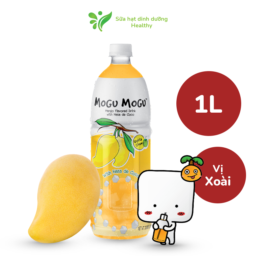 Nước Thạch Dừa Mogu Mogu Thái Lan Các Vị (Chai 1L)