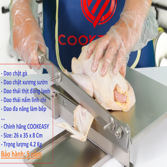 Dao chặt Gà - Vịt chặt xương, Thái thịt đông lạnh Đa Năng Cookeasy.