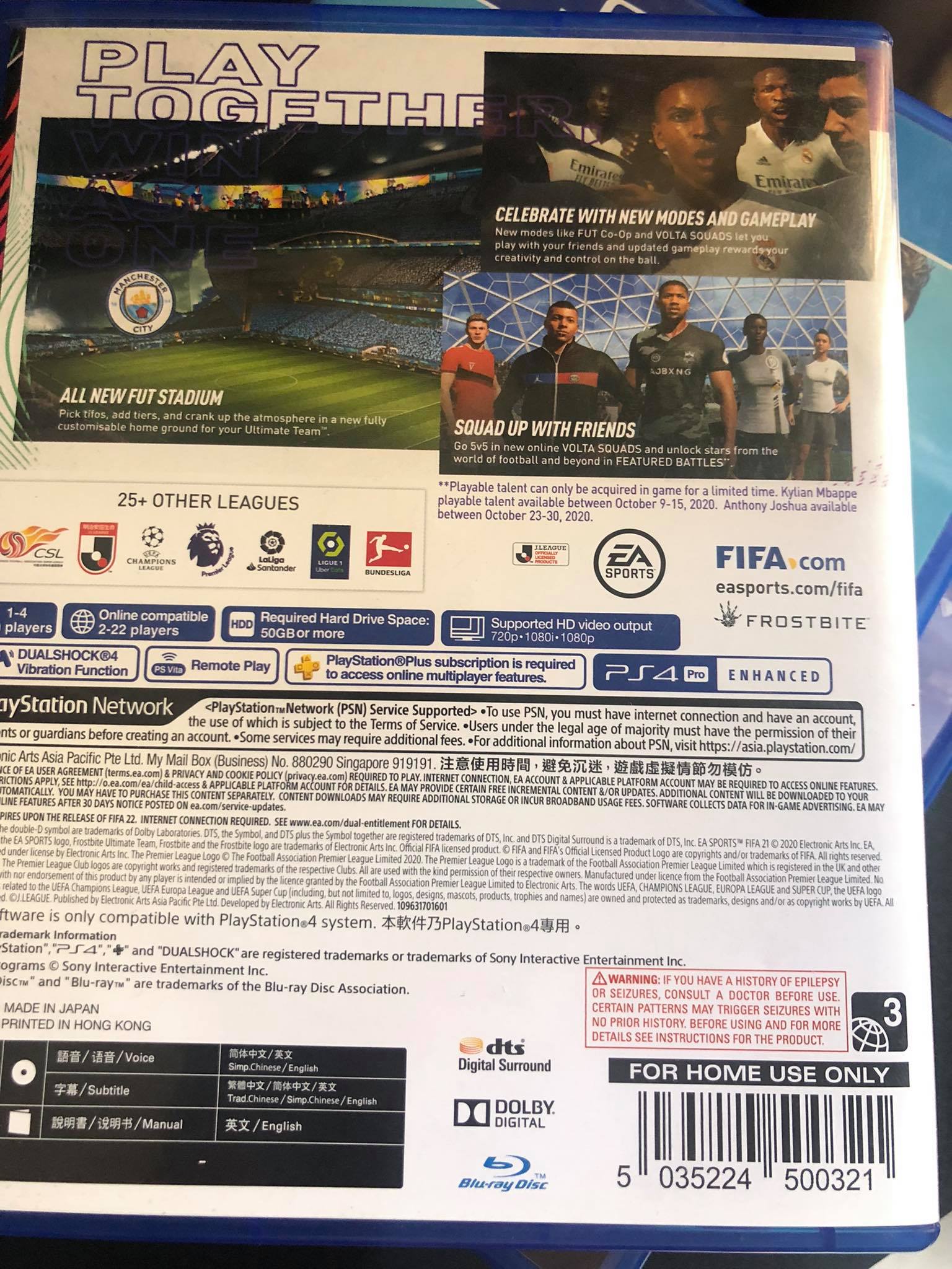 Đĩa game pess20 ps4