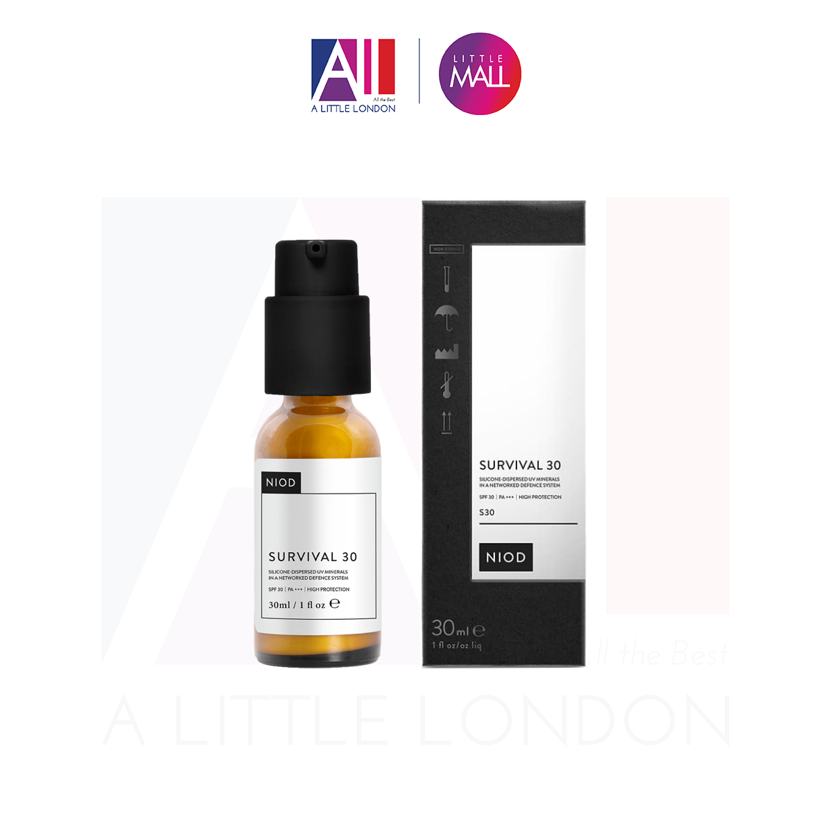 Serum chống nắng Niod Survival S30 SPF30 PA+++ 30ml (Bill Anh)