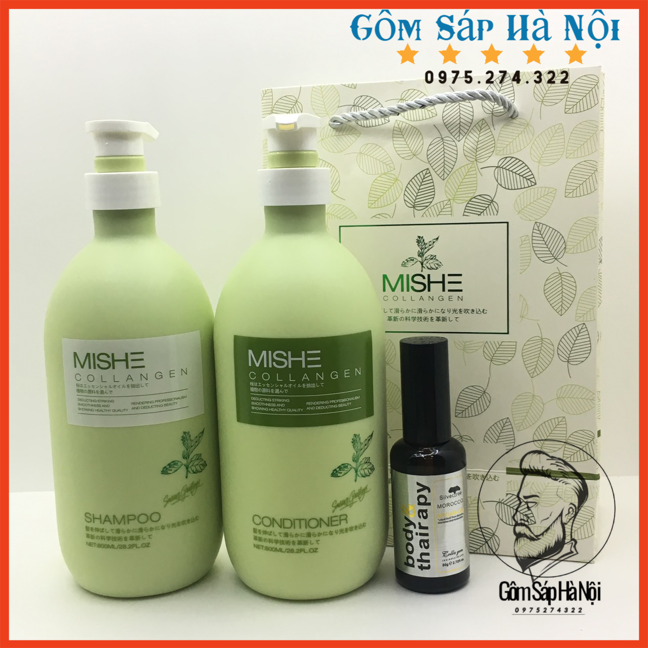 [HÓT] Cặp Dầu Gội + Xả Cao Cấp MISHE Collangen 800ml