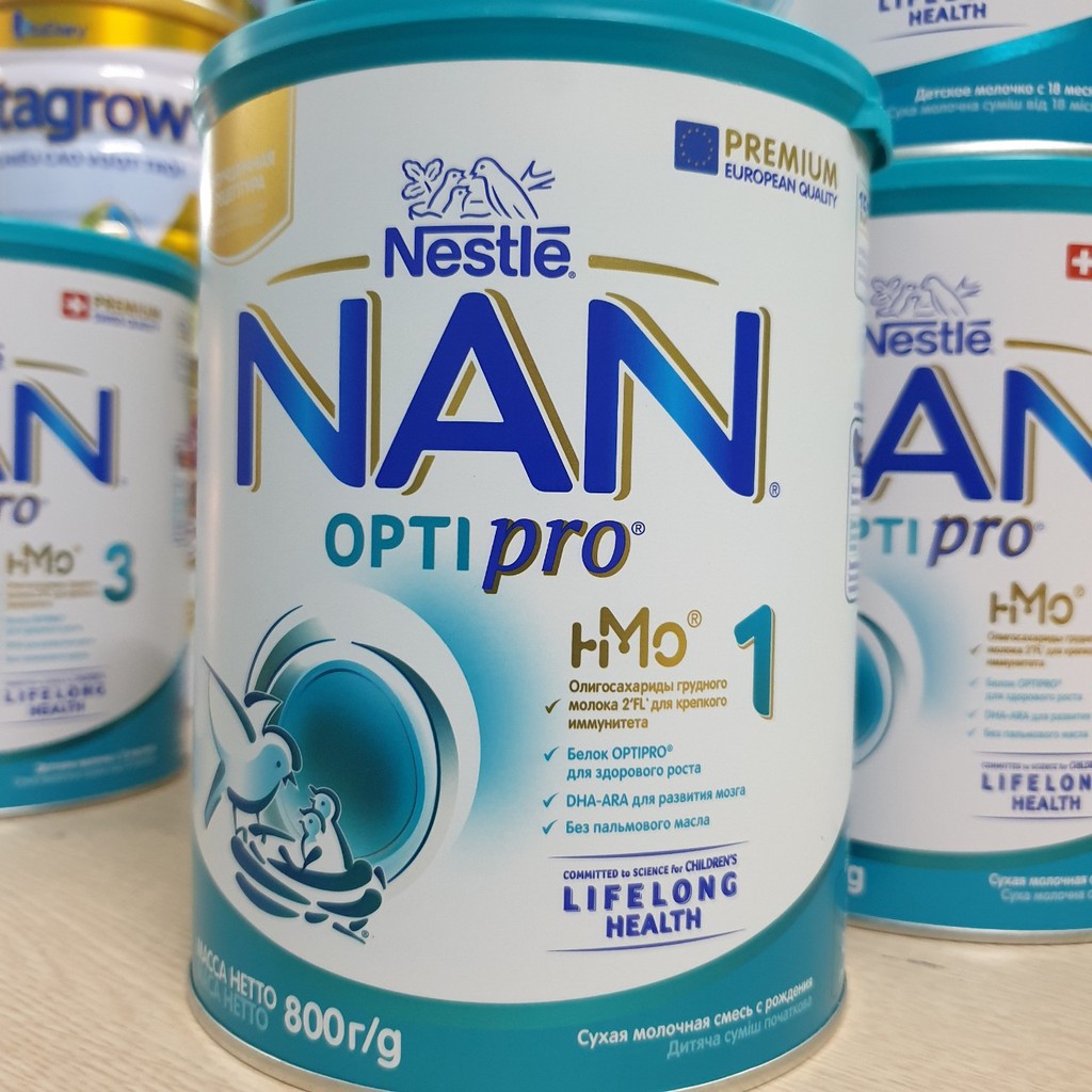 [MẪU MỚI HMO] Sữa Bột Nan Nga Số 1,2,3,4 - 800G DATE 2022