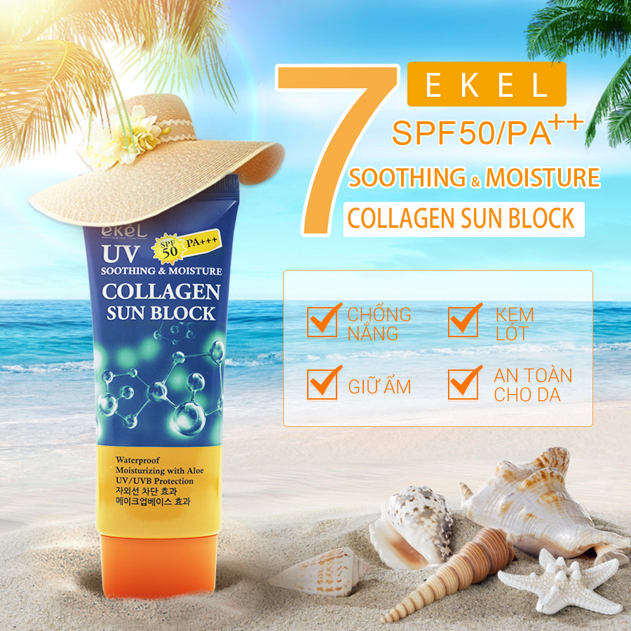 Kem Chống Nắng Collagen - Ekel Collagen Sun Block 70ml