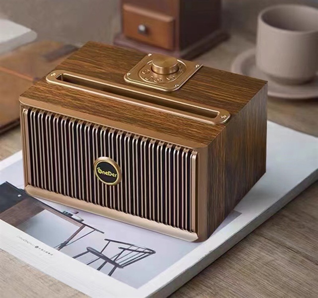 Loa nghe nhạc gia đình loa trang trí Loa Gỗ Bluetooth OneDer V6 Bluetooth Wireless Speaker công xuất 40w,âm thanh siêu đỉnh Thiết Kế Sang Trọng Âm Thanh Đỉnh Cao Llịch lãm sang trọng cổ điển BH 12 tháng