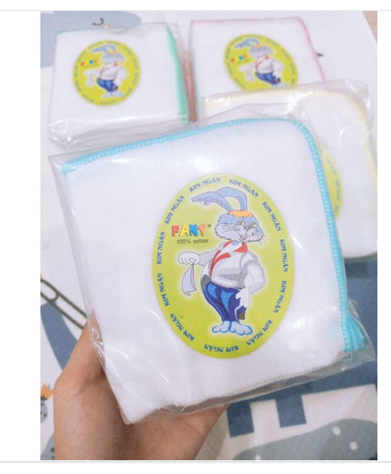 Set 10 chiếc khăn sữa 3 lớp, Khăn sữa cao cấp Kim Ngân