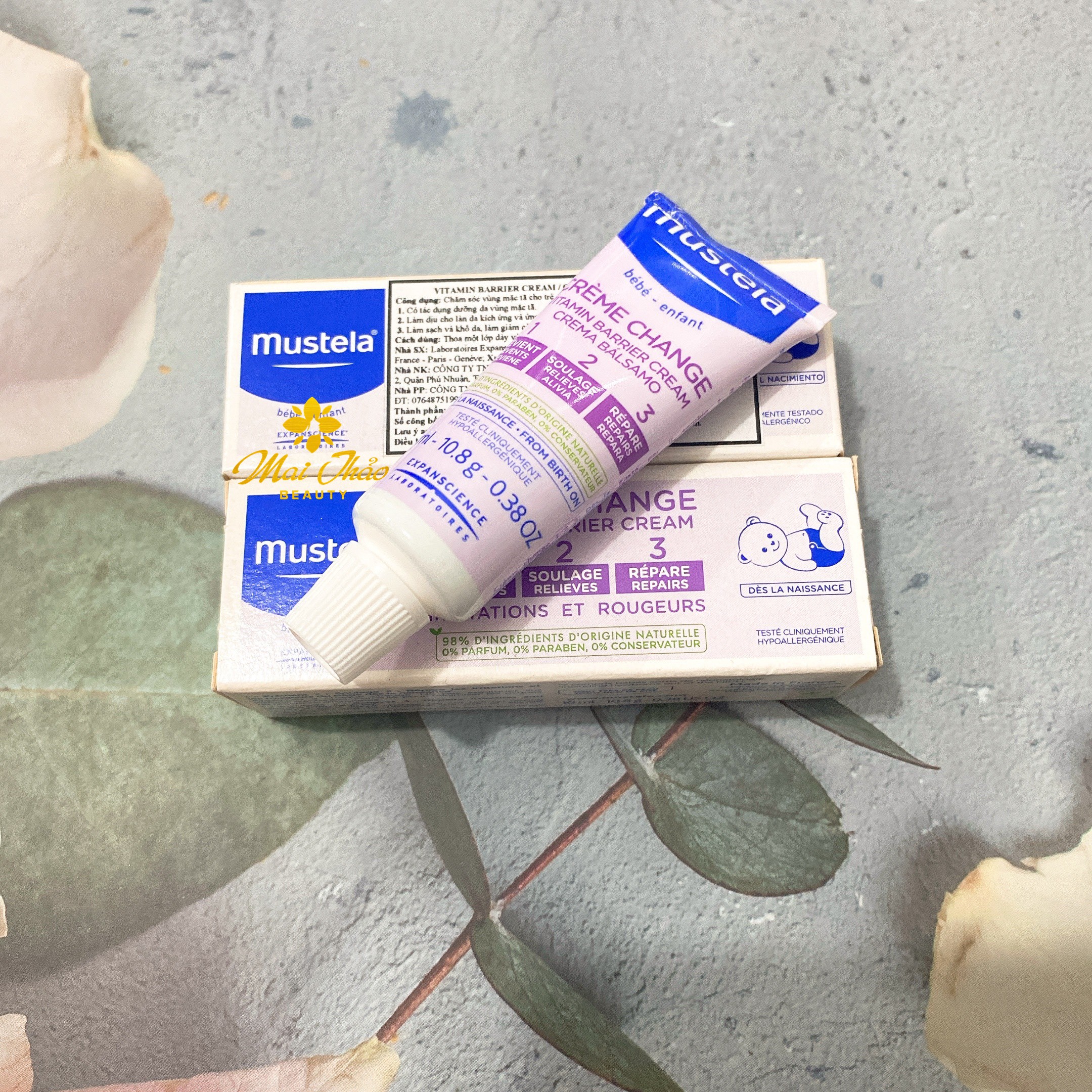 Kem Chống Hăm Tã Cho Trẻ Sơ Sinh & Em Bé Mustela (10ml)