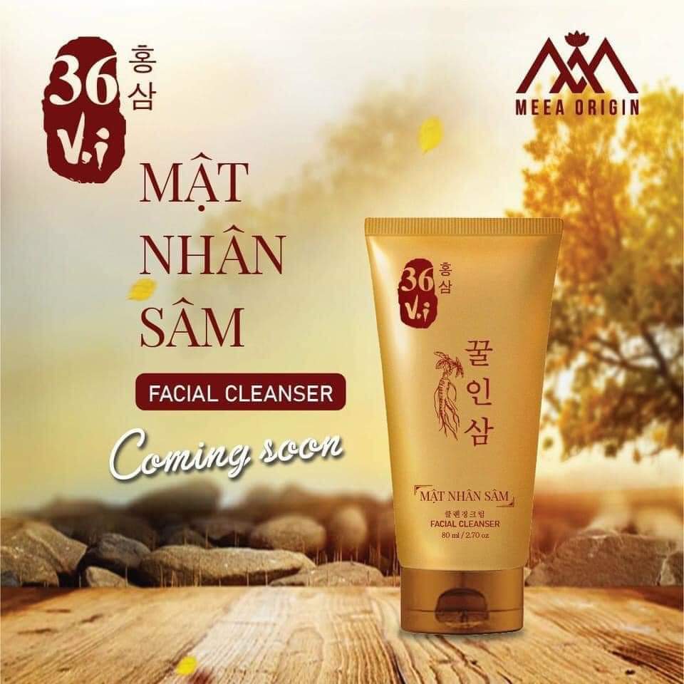 [HCM]SỮA RỬA MẶT MẬT NHÂN SÂM 36 VỊ (CAO MỤN SÂM ĐỎ)
