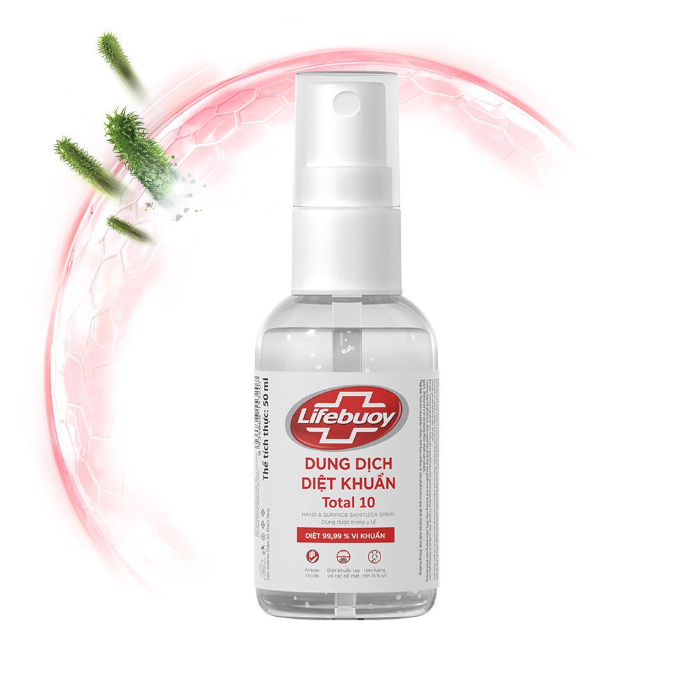 Dung Dịch Diệt Khuẩn Lifebuoy Total 10 50ml