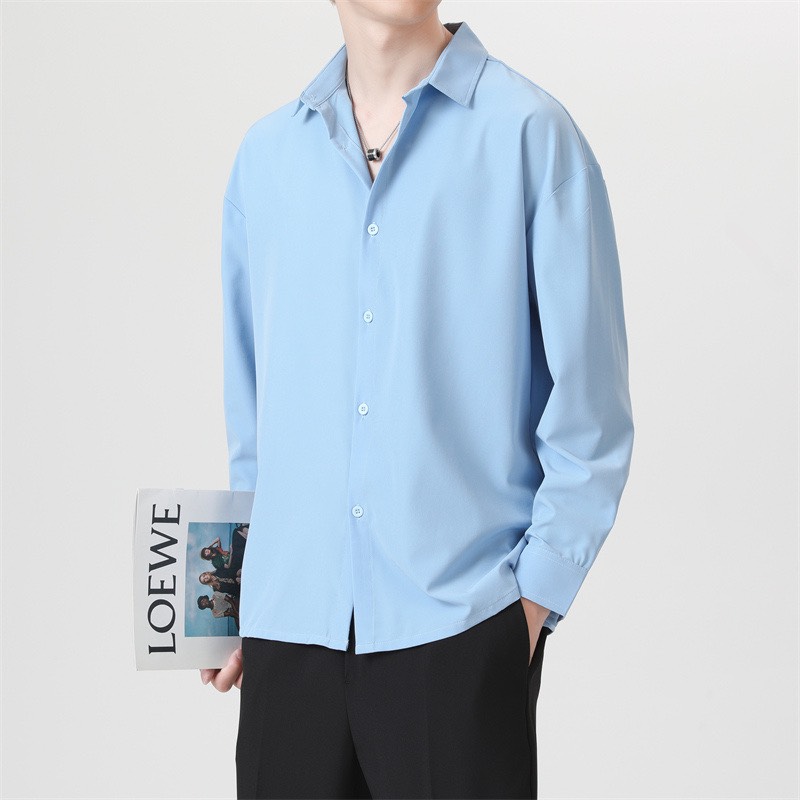 Áo sơ mi nam dài tay công sở Mã ME21 Phong Cách Hàn Quốc Chất Liệu Kate Lụa Thời Trang Cá Tính Không Kém Phần Sang Trọng Đẹp Nhất Kiểu 2023