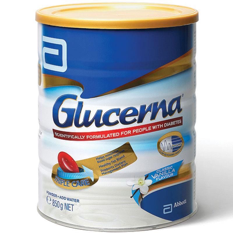 SỮA BỘT GLUCERNA ÚC 850g - dành cho người tiểu đường