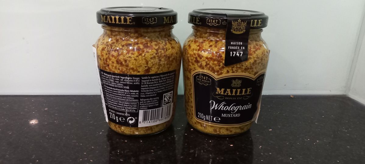 Mù Tạt Nguyên Hạt Maille 210gr/ Whole Grain Mustard - France