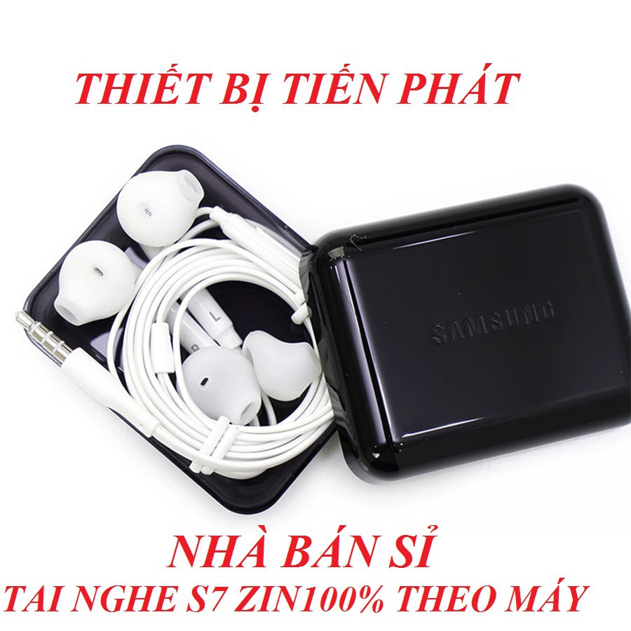 Tai Nghe Samsung S7 Zin 100% Theo Máy Âm Lượng Nghe Chỉnh Được Có Mã QR
