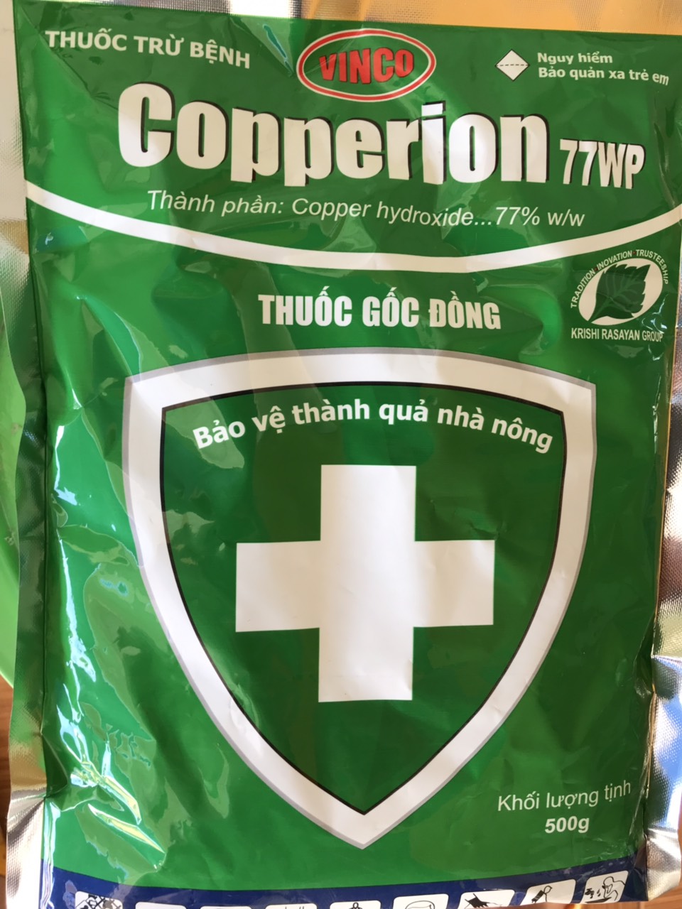 [DIỆT TRỪ NẤM BỆNH] Thuốc trừ nấm gốc đồng Ấn độ Copperion 77WP 500g